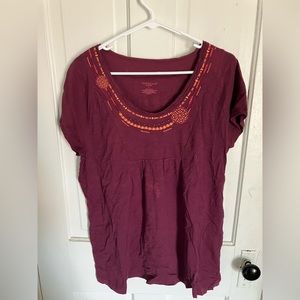 Nwt purple northcrest top